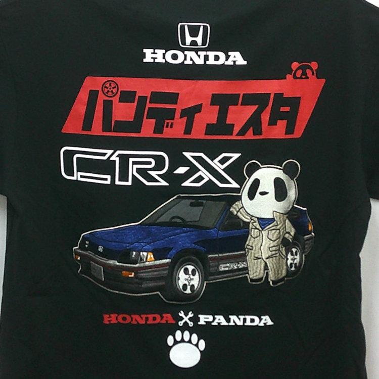 ホンダ HONDA×パンディエスタ PANDIESTA コラボ半袖Tシャツ 526503 CR-Xメカニック 旧車 パンダ ホンダCR-X | PANDIESTA | 07