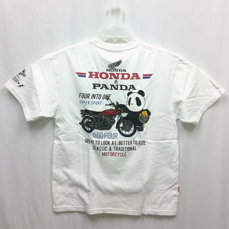 ホンダ HONDA×パンディエスタ PANDIESTA コラボ半袖Tシャツ 526506 CB400FOUR相棒 旧車 パンダ ヨンフォア | PANDIESTA | 01