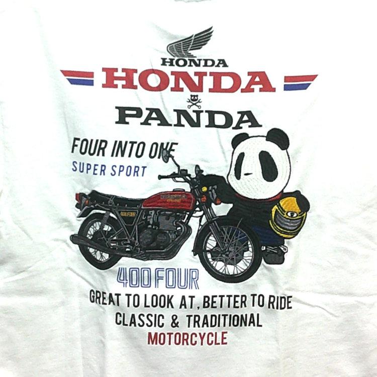 ホンダ HONDA×パンディエスタ PANDIESTA コラボ半袖Tシャツ 526506 CB400FOUR相棒 旧車 パンダ ヨンフォア | PANDIESTA | 03