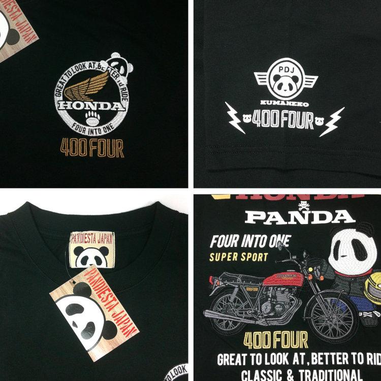 ホンダ HONDA×パンディエスタ PANDIESTA コラボ半袖Tシャツ 526506 CB400FOUR相棒 旧車 パンダ ヨンフォア | PANDIESTA | 08
