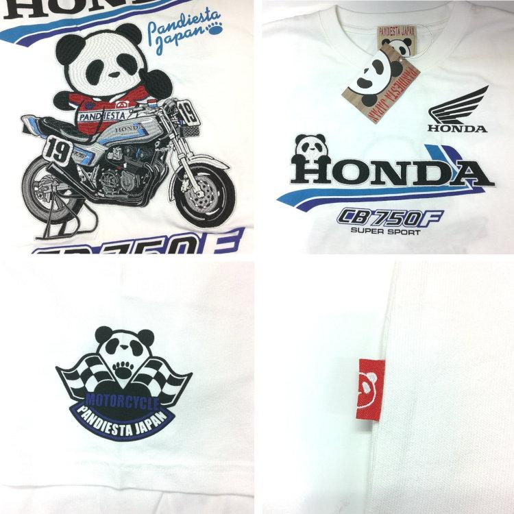 ホンダ HONDA×パンディエスタ PANDIESTA コラボ半袖Tシャツ 526507 CB750F 19RIDER 旧車 パンダ | PANDIESTA | 04