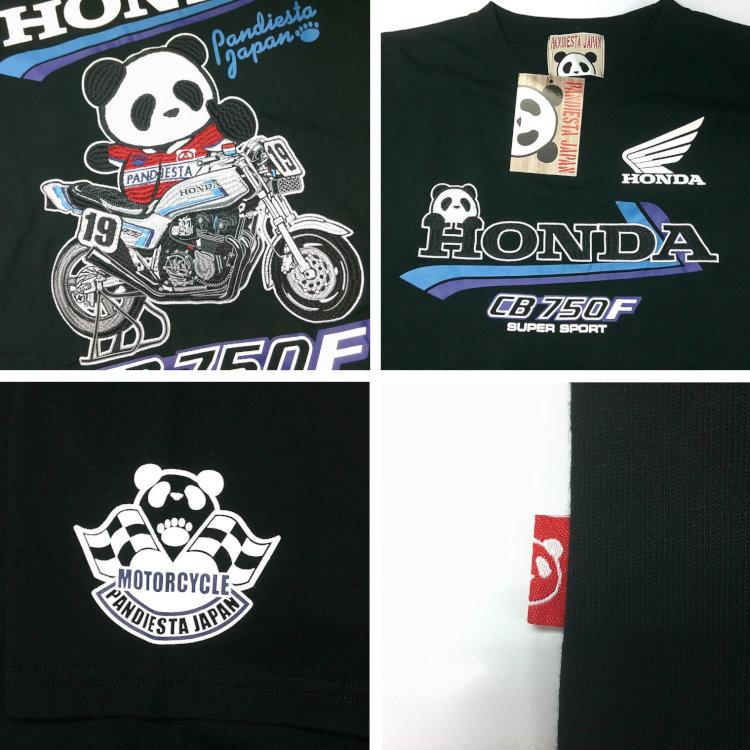 ホンダ HONDA×パンディエスタ PANDIESTA コラボ半袖Tシャツ 526507 CB750F 19RIDER 旧車 パンダ | PANDIESTA | 08