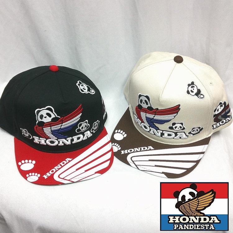 ホンダ HONDA×パンディエスタ PANDIESTA コラボフラットキャップ トリコロールウイング モータースポーツ パンダ | PANDIESTA