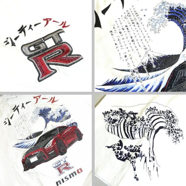 NISSAN 日産×NISIKI 錦 コラボ半袖Tシャツ 526860 NISMO GTR35 波富士 スカイラインGT-R | 日産 | 04