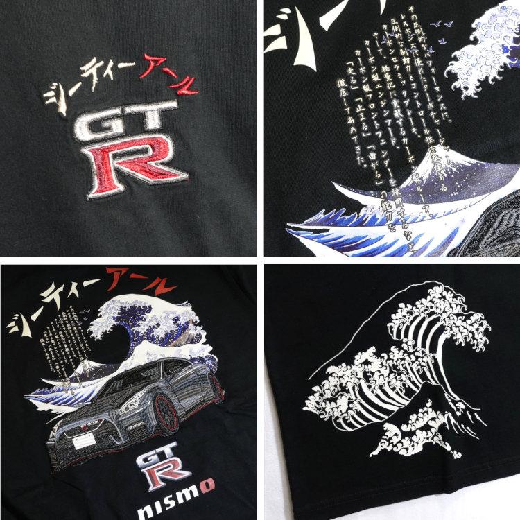 NISSAN 日産×NISIKI 錦 コラボ半袖Tシャツ 526860 NISMO GTR35 波富士 スカイラインGT-R | 日産 | 08