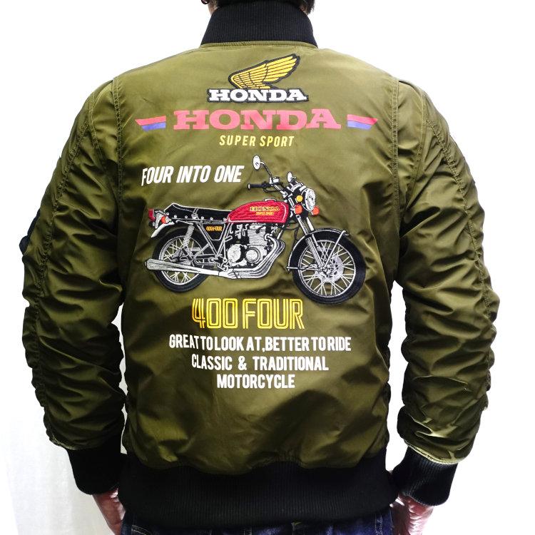 JACKROSE HONDA×JACK ROSE CB400FOUR 中綿MA-1 533503 アメカジ JACKROSE HONDA×JACK ROSE CB400FOUR 中綿MA-1 533503 アメカジ