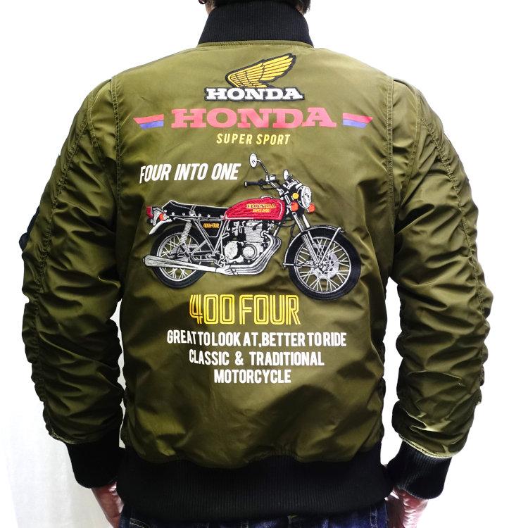 HONDA×JACK ROSE CB400FOUR 中綿MA-1 533503 アメカジ バイク ヨンフォア モータースポーツ ホンダ×ジャックローズ ミリタリー｜bscrawler｜06