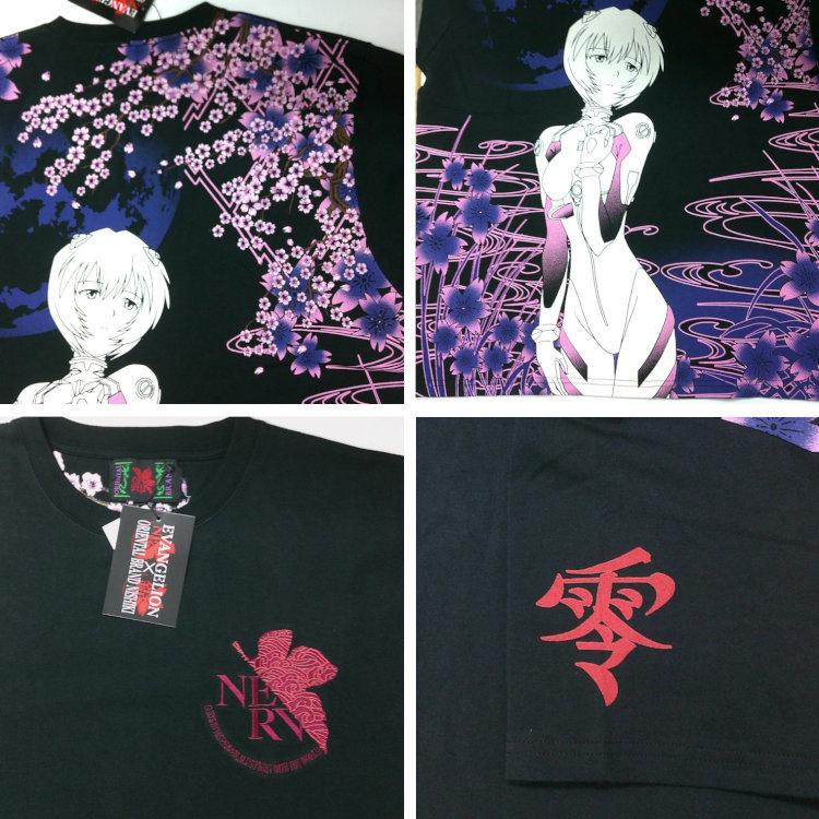 エヴァンゲリオン×錦 コラボ半袖Tシャツ 554218 綾波満桜華 綾波 エヴァンゲリオン×錦 コラボ半袖Tシャツ 554218 綾波満桜華 綾波