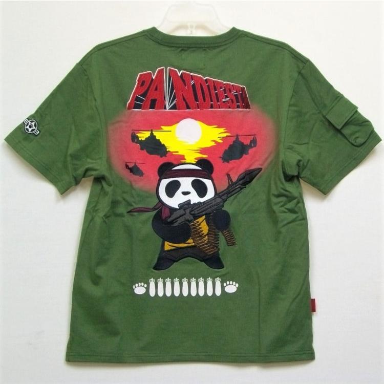 パンディエスタ PANDIESTA 半袖Tシャツ 582854 パンダWARS アメカジ バイカー ミリタリー キャラクター 和柄 | PANDIESTA | 03