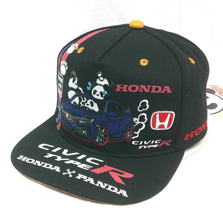 ホンダ HONDA×パンディエスタ PANDIESTA コラボフラットキャップ 595507 CIVIC TYPE R FK-8 シビック パンダ | PANDIESTA | 01