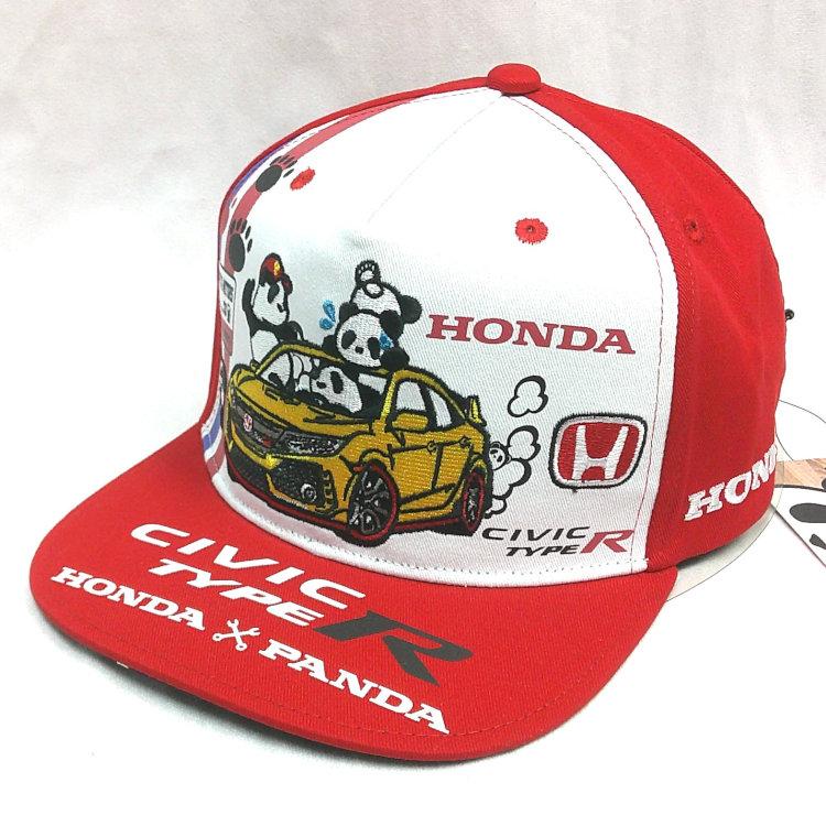 ホンダ HONDA×パンディエスタ PANDIESTA コラボフラットキャップ 595507 CIVIC TYPE R FK-8 シビック パンダ | PANDIESTA | 03
