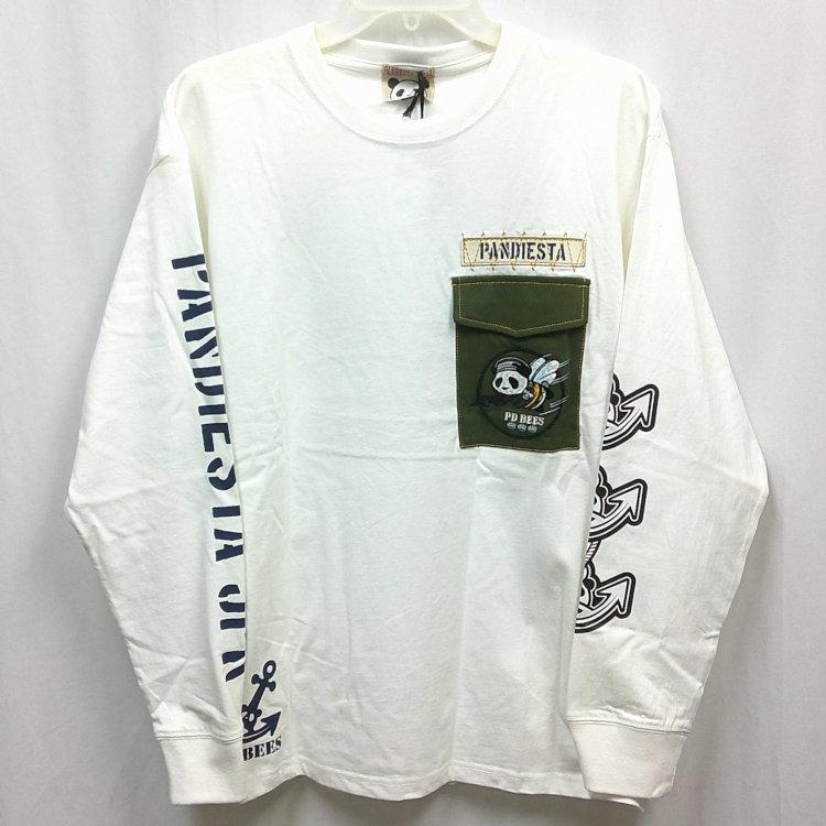 パンディエスタ PANDIESTA JAPAN 595852 SEA BEES PANDA ミリタリーロンT パンダ アメカジ | PANDIESTA | 02