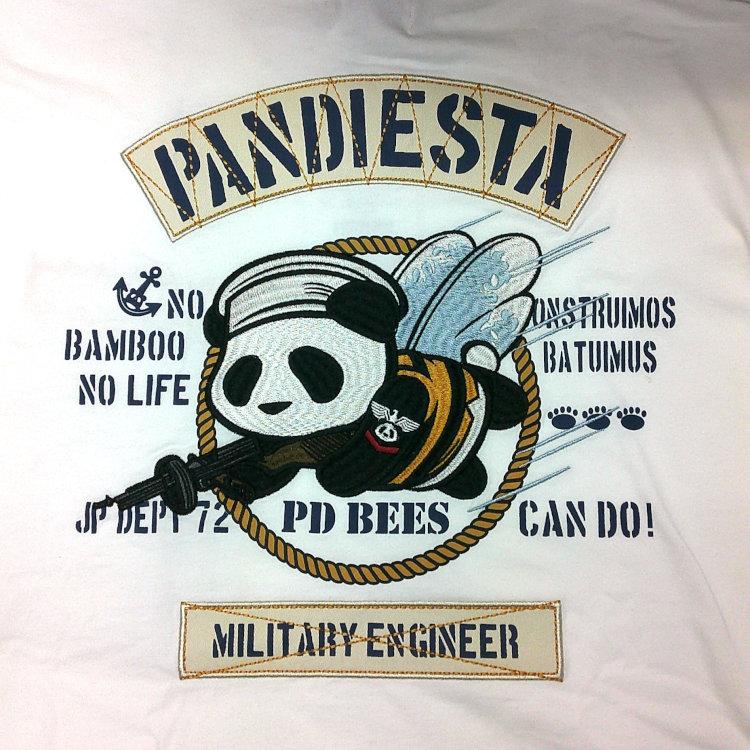パンディエスタ PANDIESTA JAPAN 595852 SEA BEES PANDA ミリタリーロンT パンダ アメカジ | PANDIESTA | 03
