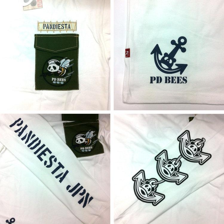 パンディエスタ PANDIESTA JAPAN 595852 SEA BEES PANDA ミリタリーロンT パンダ アメカジ | PANDIESTA | 04