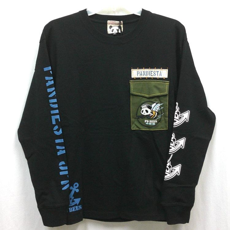 パンディエスタ PANDIESTA JAPAN 595852 SEA BEES PANDA ミリタリーロンT パンダ アメカジ | PANDIESTA | 06