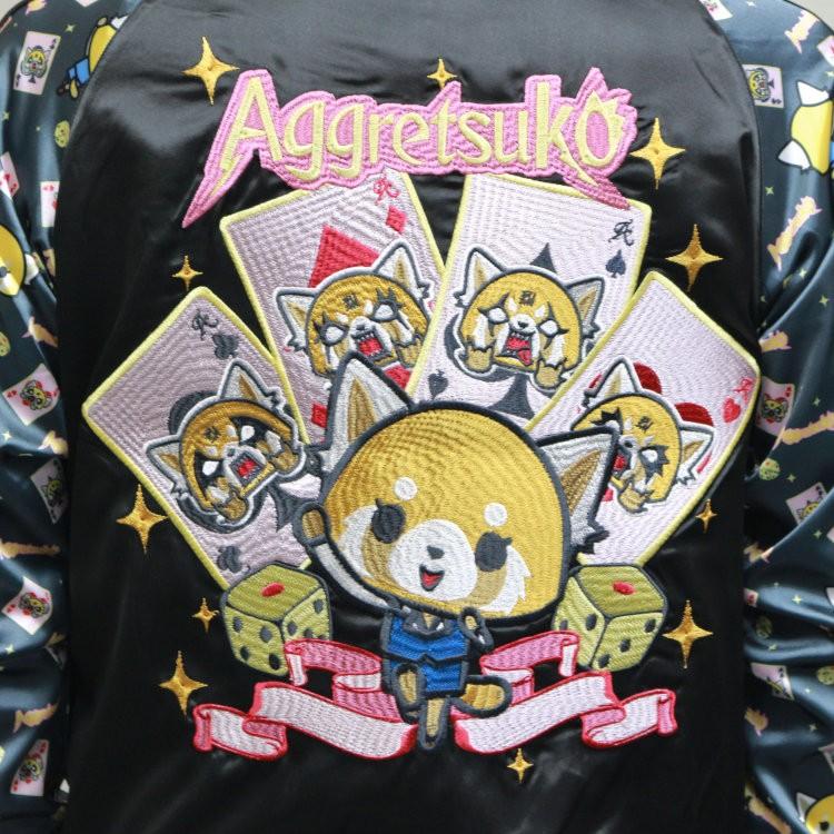 sanrio（サンリオ） アグレッシブ烈子 刺繍リバーシブルスカジャン