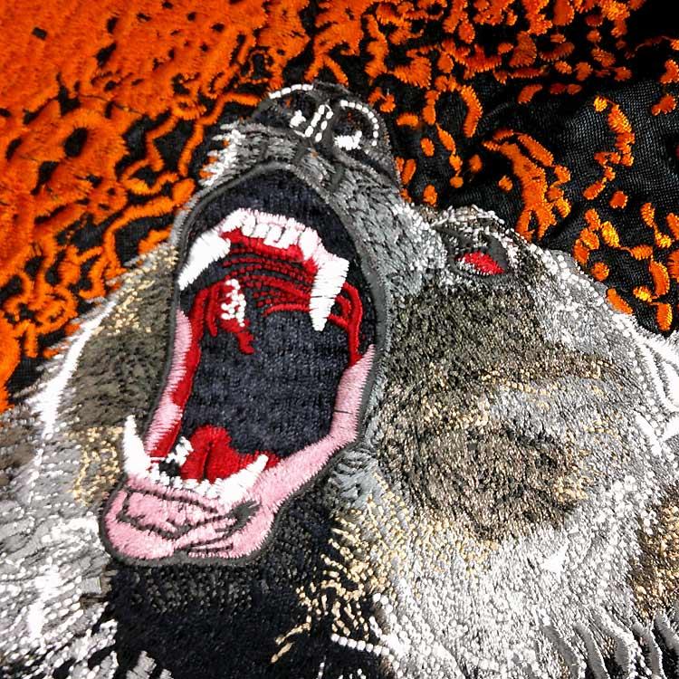 SATORI スカジャン さとり 月に熊 GKJ-008 和柄 和 