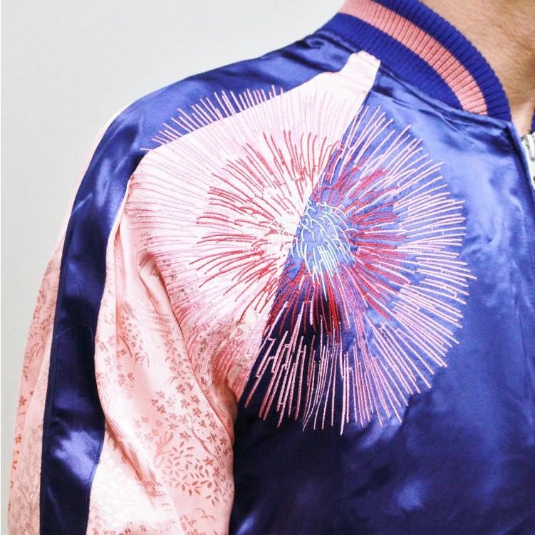 ハローキティ 刺繍スカジャン HKSJ-003 花火花魁 サンリオ 和柄の画像