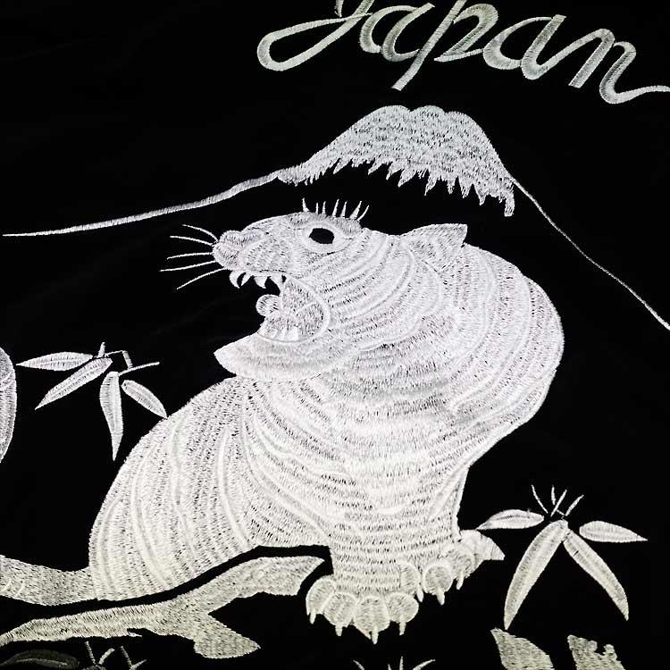 スカジャン ジャパネスク 虎刺繍 別珍／サテン 刺繍 リバーシブル JSKJ