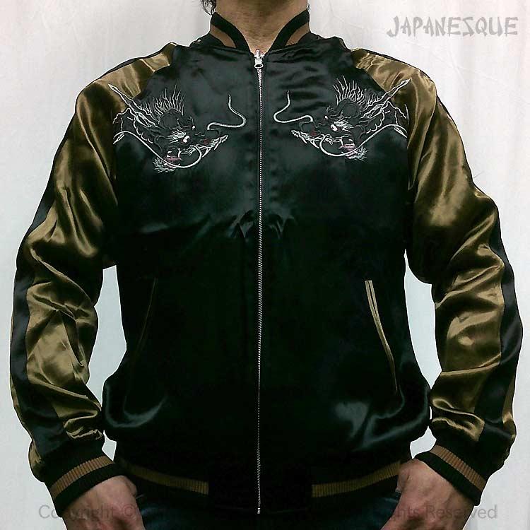 スカジャン ジャパネスク JSKJ-512 龍頭観音 和柄 JAPANESQUE Ryuzu