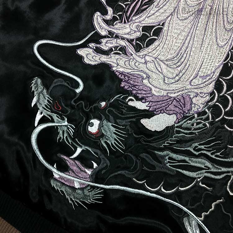 スカジャン ジャパネスク JSKJ-512 龍頭観音 和柄 JAPANESQUE Ryuzu