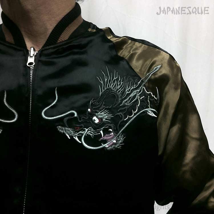 スカジャン ジャパネスク JSKJ-512 龍頭観音 和柄 JAPANESQUE Ryuzu