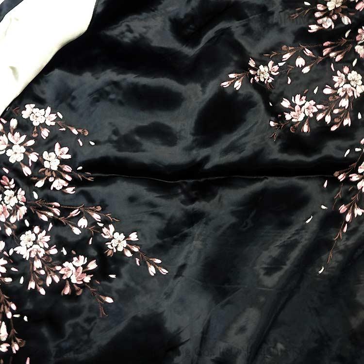 和柄スカジャン ジャパネスク 桜 刺繍 リバーシブル スカジャン JSKJ