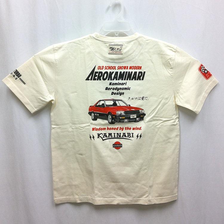 カミナリ半袖Tシャツ KMT-239 カーチェイス スカイラインRSターボ アメカジ モーター系 旧車 昭和 |  | 01