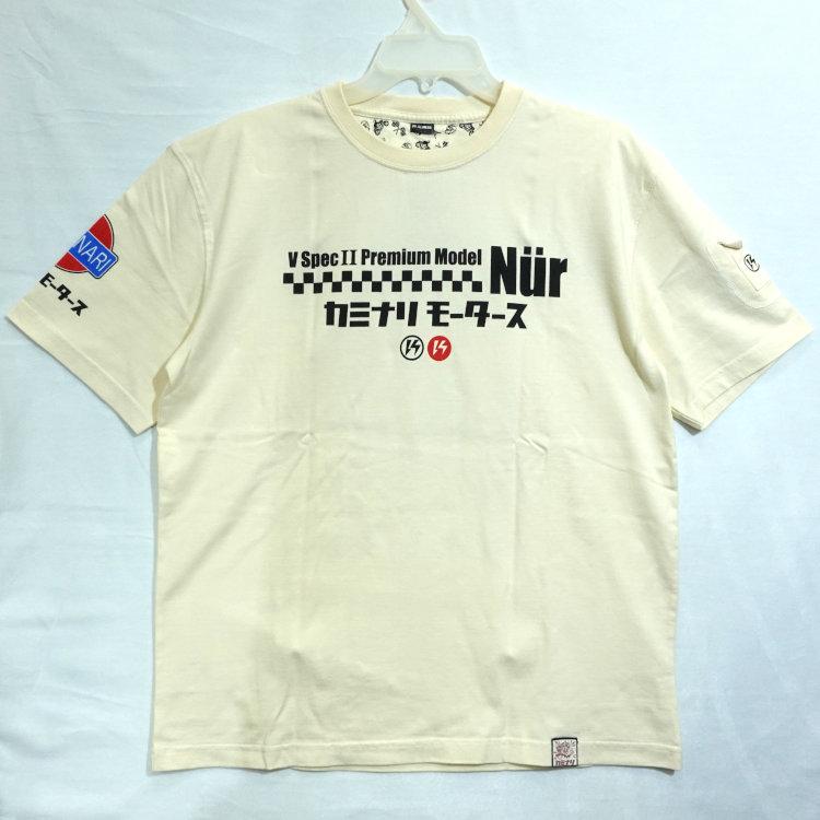 カミナリ半袖Tシャツ KMT-274 ニュルブルクリンク 日産スカイラインGT-R BNR34 アメカジ モーター系 旧車 |  | 02