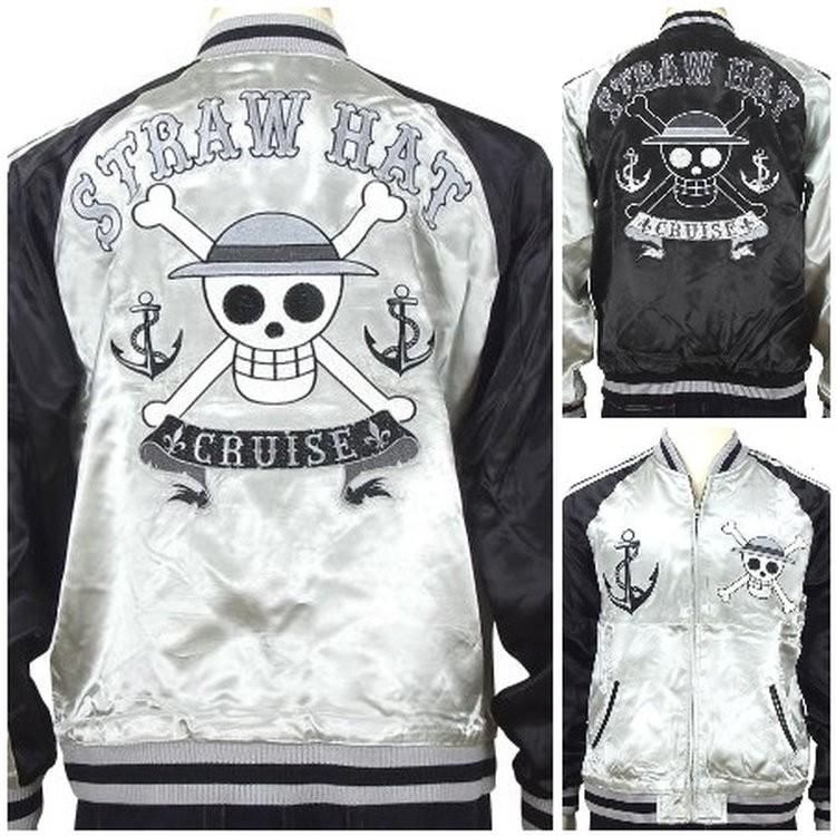 One Piece ワンピース麦わらの一味海賊旗スカジャン Opsj 001 アメカジ アニメ Sからxxl 3l 誕生日プレゼント