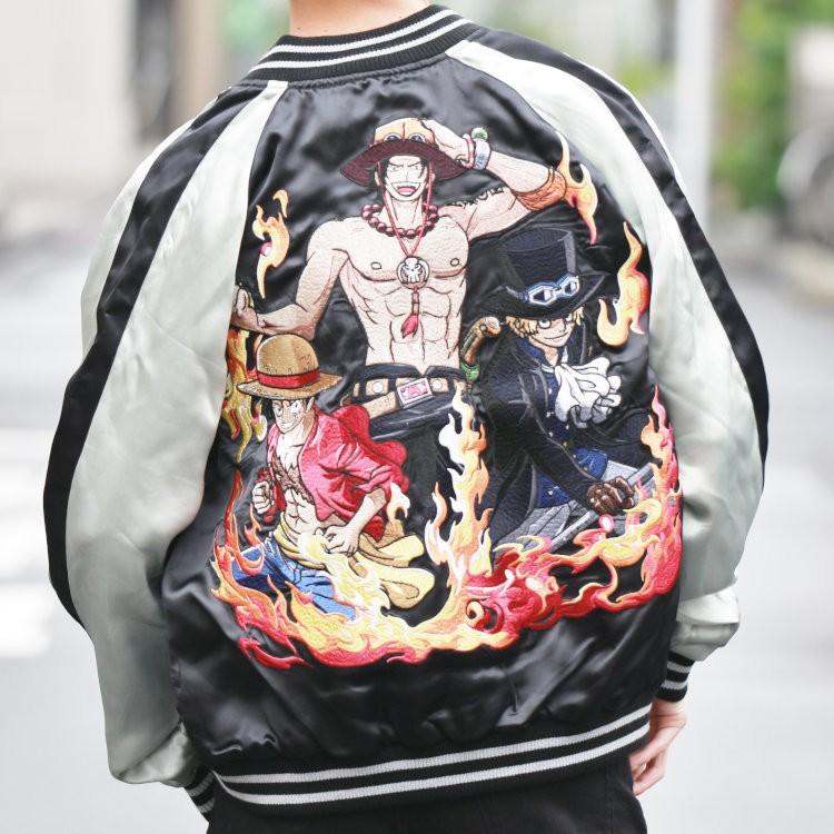 ワンピース ONE PIECE 義兄弟スカジャン OPSJ-012 アメカジ アニメ 少年ジャンプ |  | 01