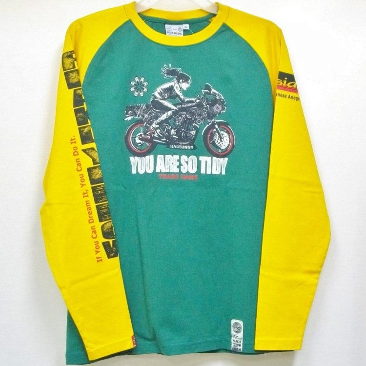 ピークドイエロー Peak'd Yellow 長袖T ロンT PYLT-223 BIKE 和柄 アメカジ ロック お姉ちゃん 女の子 カフェレーサー | PEAK'D YELLOW | 08