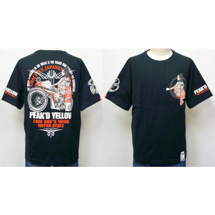 PEAK'DYELLOW ピークドイエロー半袖Tシャツ PYT-203 バイク | PEAK'D YELLOW | 05