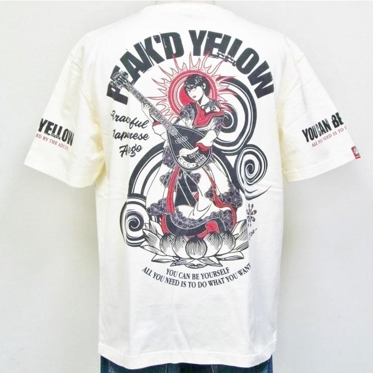 Amazon | [ピークドイエロー] Tシャツ PYT-213 観音姉御 Peaked