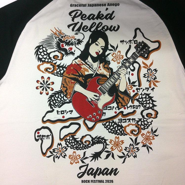 ピークドイエロー PEAK'DYELLOW半袖Tシャツ PYT-246 ピークドイエローロックフェス2026 お姉ちゃん 女の子 ギター SG | PEAK'D YELLOW | 03