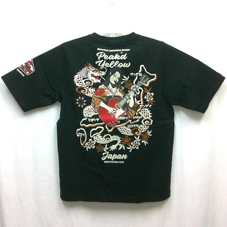 ピークドイエロー PEAK'DYELLOW半袖Tシャツ PYT-246 ピークドイエローロックフェス2026 お姉ちゃん 女の子 ギター SG | PEAK'D YELLOW | 09