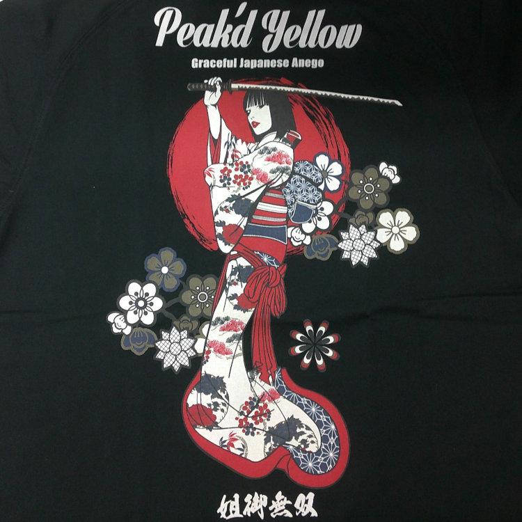 ピークドイエロー PEAK'DYELLOW半袖Tシャツ PYT-247 姐御無双 お姉ちゃん 女の子 刀 | PEAK'D YELLOW | 11