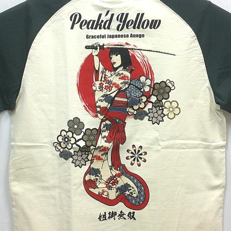 ピークドイエロー PEAK'DYELLOW半袖Tシャツ PYT-247 姐御無双 お姉ちゃん 女の子 刀 | PEAK'D YELLOW | 03