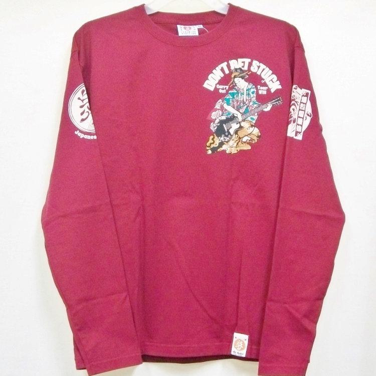 爆烈爛慢娘 ばくれつらんまんむすめ バクマン バクラン長袖Ｔシャツ RMLT-304 芸者ギター 和柄 和 レスポール | B-R-M 爆裂爛漫娘 | 05