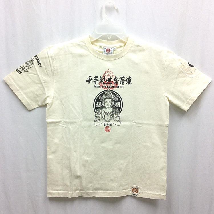 爆烈爛慢娘 ばくれつらんまんむすめ半袖Tシャツ RMT-346 千手観世音菩薩 和柄 バクマン バクラン 仏像 | B-R-M 爆裂爛漫娘 | 02