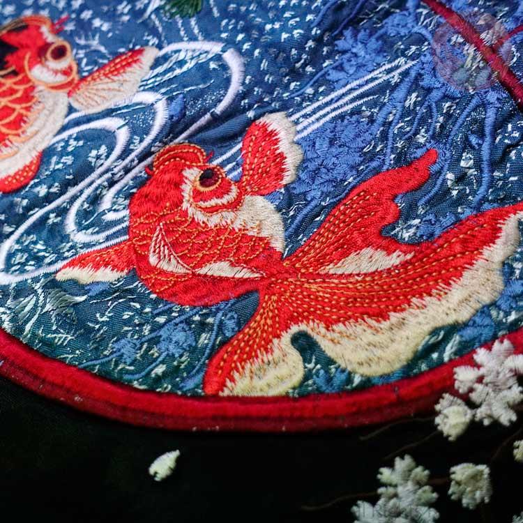 スカジャン 花旅楽団 はなたびがくだん スクリプト 桜 金魚鉢 刺繍 SKJ