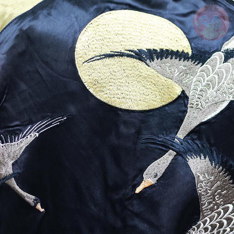 花旅楽団 はなたびがくだんスクリプト月に雁スカジャン SSJ-506 和柄