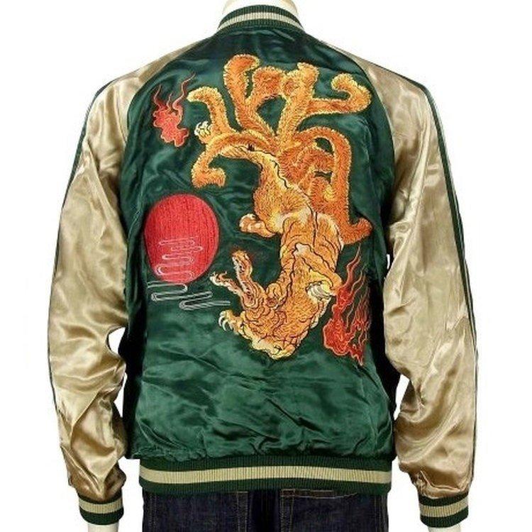 スカジャン 花旅楽団 はなたびがくだんスクリプト九尾の狐 SSJ