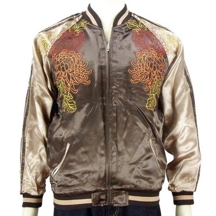 スカジャン 花旅楽団 はなたびがくだんスクリプト 芸者 SSJ-516 和柄