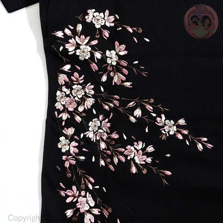 和柄T 花旅楽団 はなたびがくだん スクリプト 桜刺繍半袖Tシャツ ST-602 |  | 15