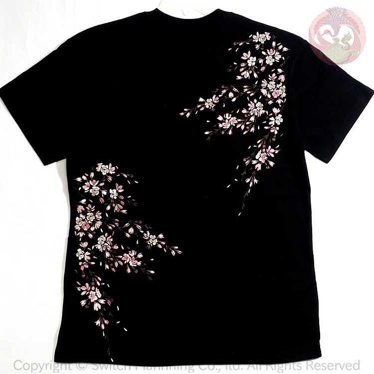 和柄T 花旅楽団 はなたびがくだん スクリプト 桜刺繍半袖Tシャツ ST-602 |  | 03