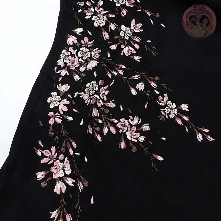 和柄T 花旅楽団 はなたびがくだん スクリプト 桜刺繍半袖Tシャツ ST-602 |  | 07