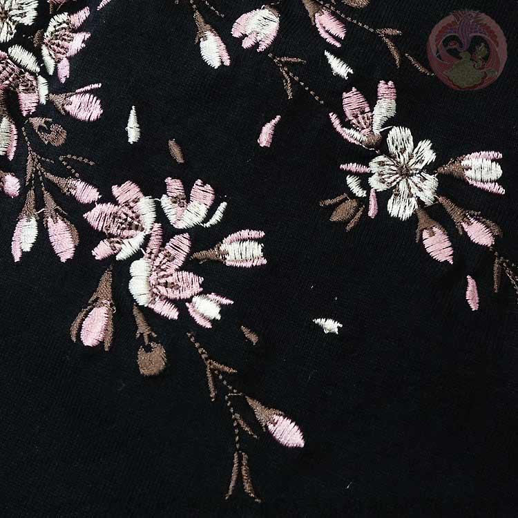 和柄T 花旅楽団 はなたびがくだん スクリプト 桜刺繍半袖Tシャツ ST-602 |  | 13