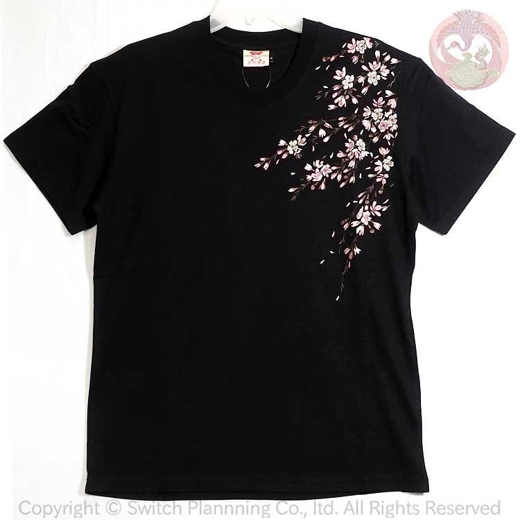 和柄T 花旅楽団 はなたびがくだん スクリプト 桜刺繍半袖Tシャツ ST-602 |  | 01
