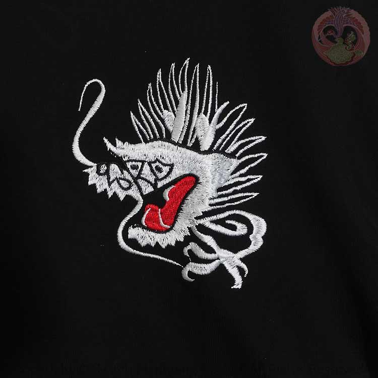 和柄T 花旅楽団 はなたびがくだん スクリプト 白竜と白虎 刺繍半袖Tシャツ ST-604 |  | 10